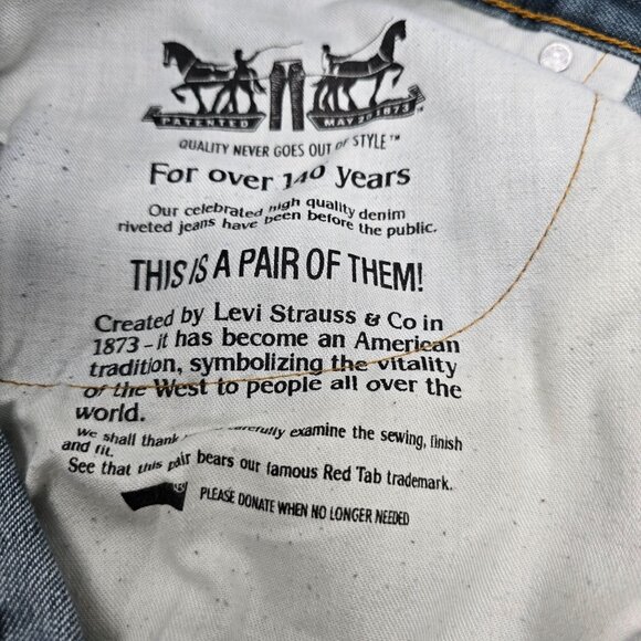 Levis 559 Relaxed‎ Fit Mens Jeans W36 L32 Blue Denim Classic Casual Wear - Picture 5 of 11